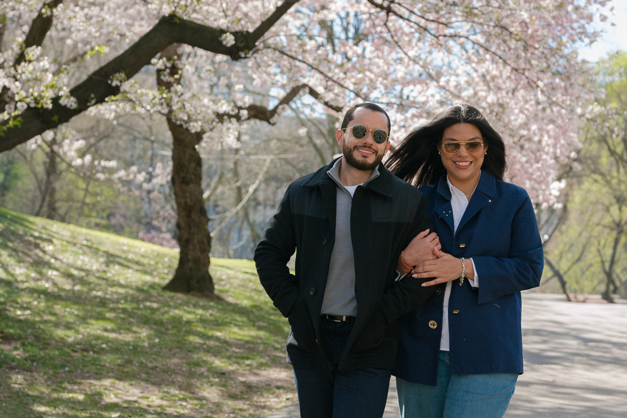 Engagement Session in the central park new york city by the Bethesda Fountain.